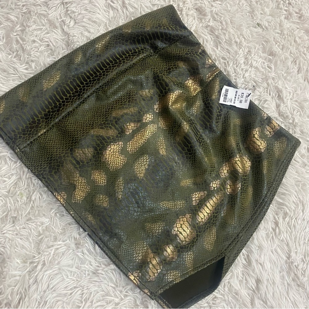 NWT Akira Snakeskin Skirt